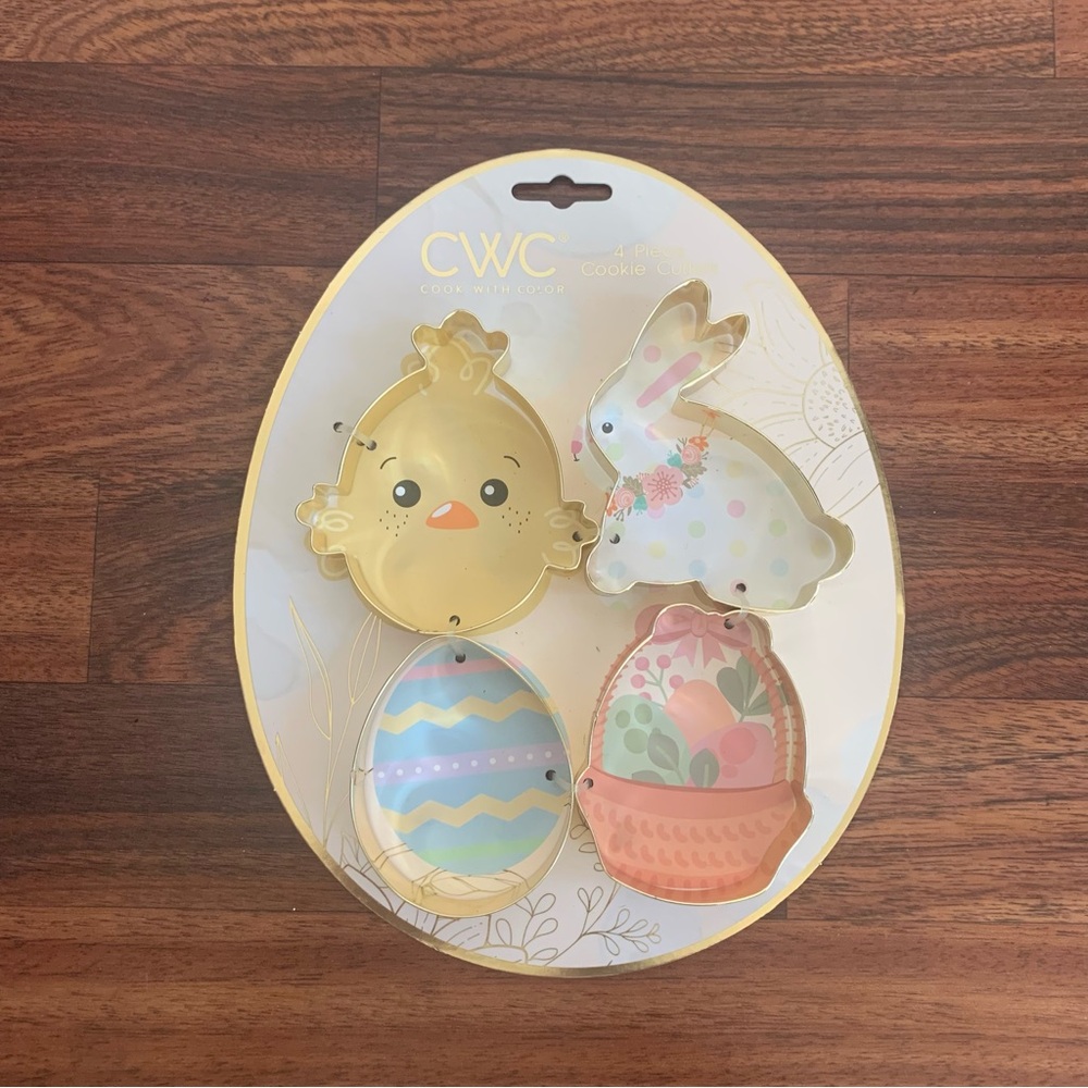 CWC Easter Cookie Cutter Set - Gold, Blue, Pink - Picture 3 of 3